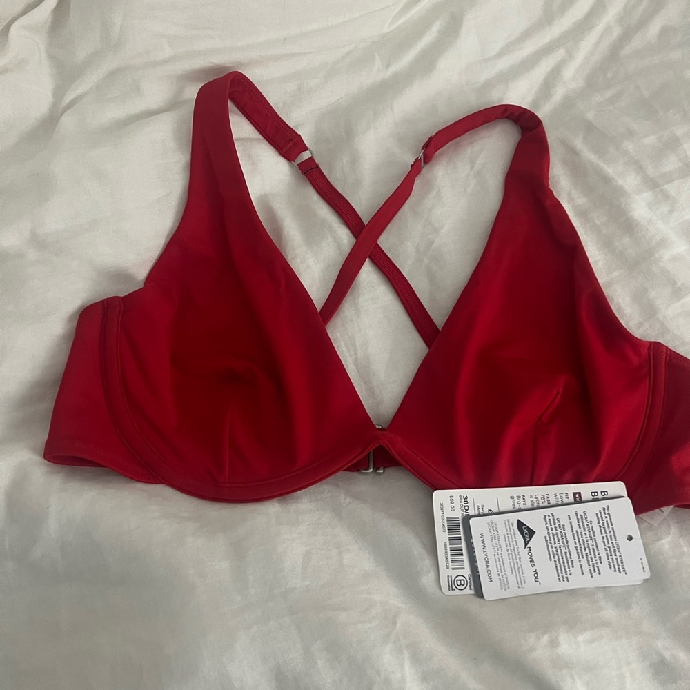 NWT Athleta Bra Cup Plunge bikini top